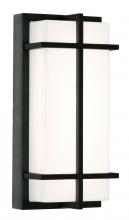 AFX Lighting, Inc. AUGW0612LAJMVBK-PC - August 12&#39;&#39; Outdoor LED Sconce 26W,BK,Photo.