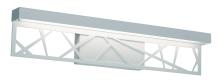 AFX Lighting, Inc. BONV240520L30ENWH - Boon - 24&#39;&#39; Vanity Light Fixture - White Finish - White Glass Shade