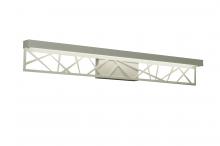 AFX Lighting, Inc. BONV360530L30ENWH - Boon - 36&#39;&#39; Vanity Light Fixture - White Finish - White Glass Shade
