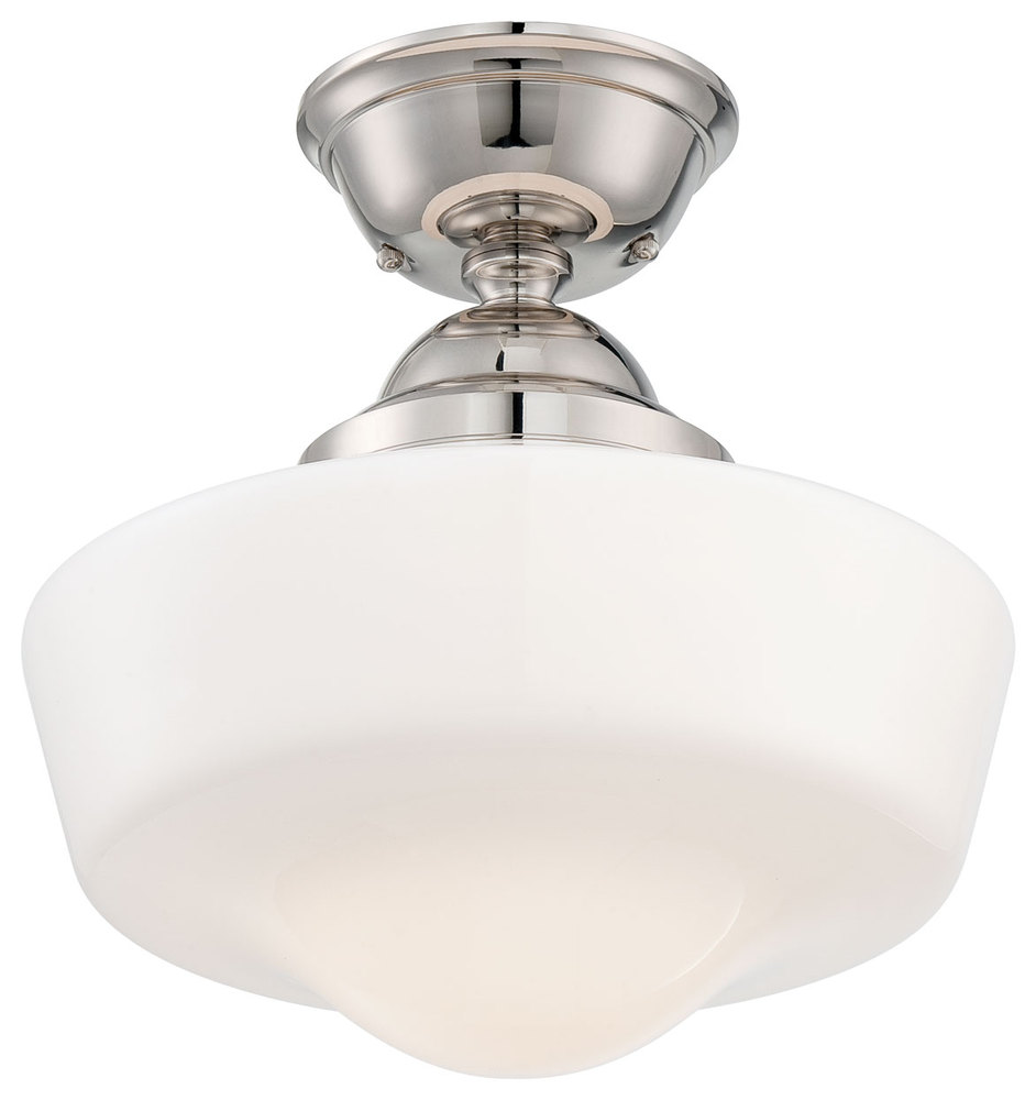 1 LIGHT SEMI FLUSH