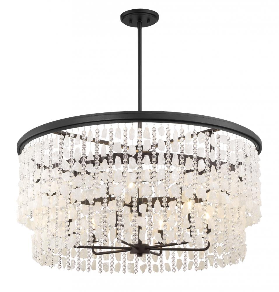 SHIMMERING ELEGANCE - 9 LIGHT CHANDELIER