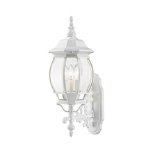 Livex Lighting 7524-13 - 3 Lt Textured White Outdoor Wall Lantern