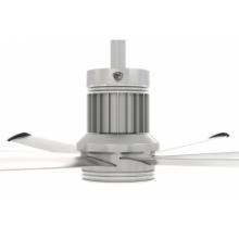 Big Ass Fans MK-I61-051806A727I06 - i6 Indoor 60" Ceiling Fan, Universal Mount, App Pkg - Brushed Silver, Ext Tube -