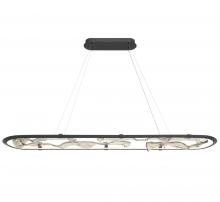 Lib & Co. US 12175-040 - Nettuno 72&#34; Oval LED Chandelier, Painted Brushed Grey