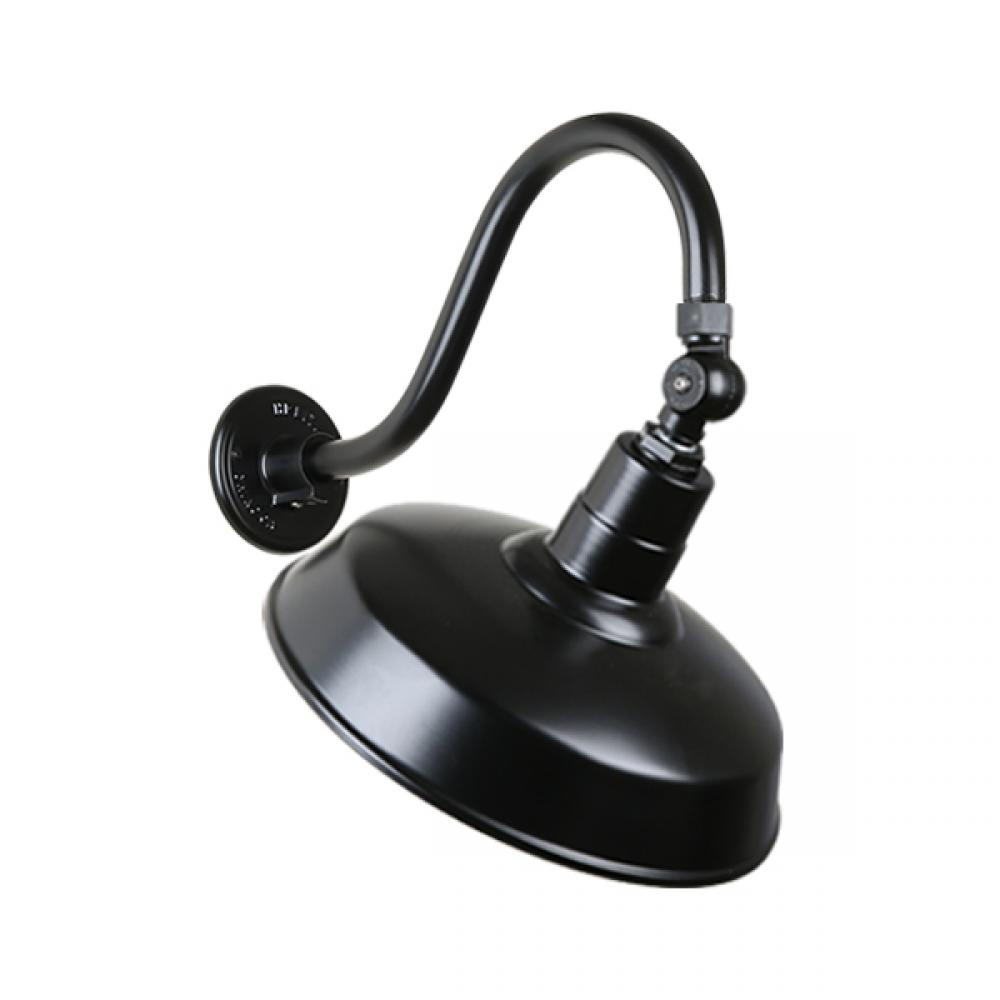 14&#34; Gooseneck Light Warehouse Shade, QSNB-42 Arm, Swivel Knuckle Accessory