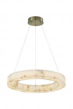 Justice Design Group ALR-8222-BRSS - Medley 24&#34; LED Ring Pendant