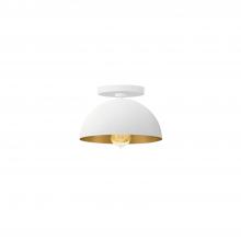 Justice Design Group NSH-9849-MTGD - Elias 9&#34; 1-Light Dome Semi-Flush