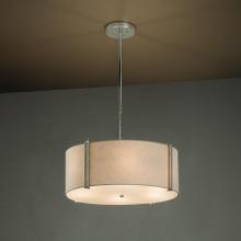Justice Design Group FAB-9511-WHTE-CROM - Reveal 18&#34; Drum Pendant