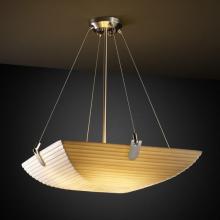 Justice Design Group PNA-9621-35-BANL-NCKL - 18&#34; Pendant Bowl w/ U-Clips