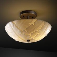Justice Design Group PNA-9690-35-BANL-ABRS - 14&#34; Round Semi-Flush Bowl
