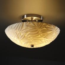 Justice Design Group PNA-9690-35-BMBO-ABRS - 14&#34; Round Semi-Flush Bowl