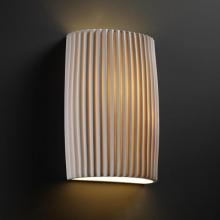 Justice Design Group POR-8858-PLET-LED-2000 - ADA Large Cylinder Wall Sconce