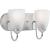 Gather Collection Two-Light Polished Chrome Etched Glass Traditional Bath Vanity Light