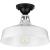 Cedar Springs Collection White One-Light Farmhouse Semi-Flush Mount