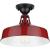 Cedar Springs Collection Red One-Light Farmhouse Semi-Flush Mount