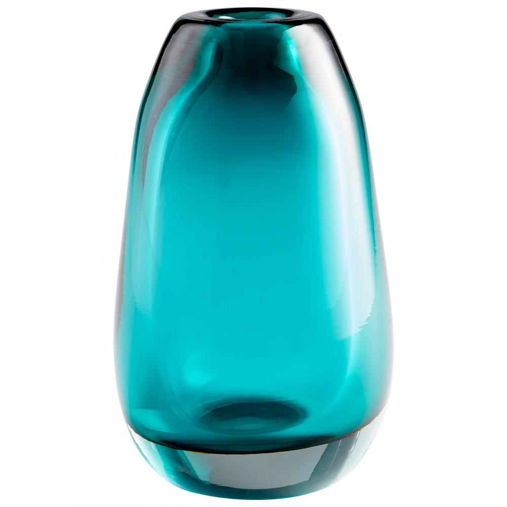 Blown Ocean Vase Blue - Small