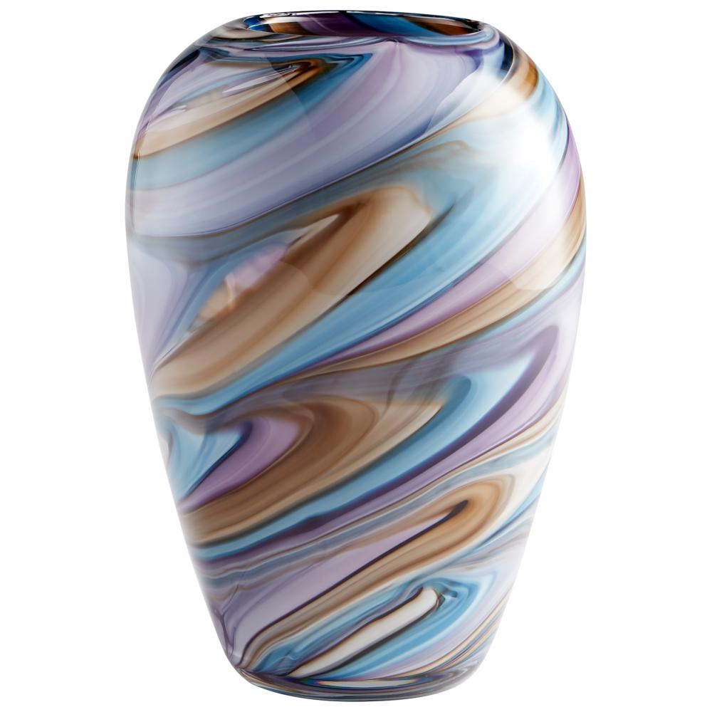 Borealis Vase Sky Blue Cafe Swirl - Small