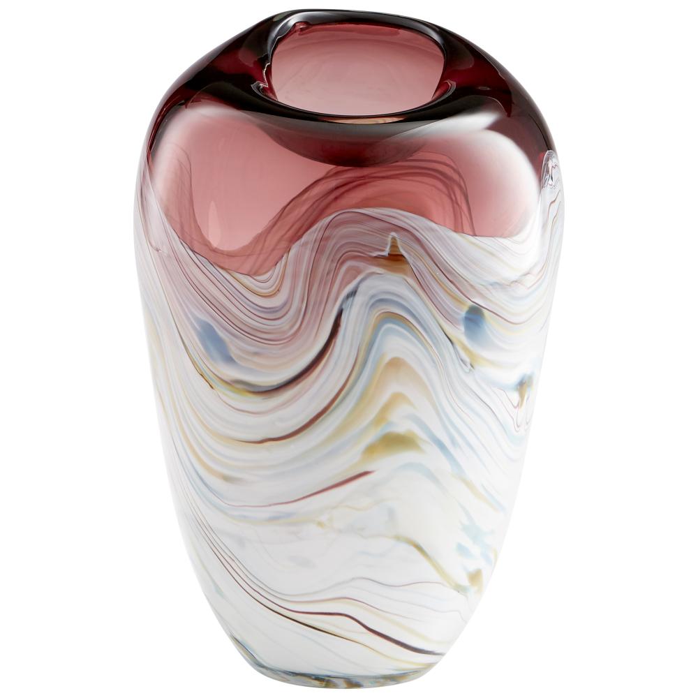 Sao Vase Purple And White - Small