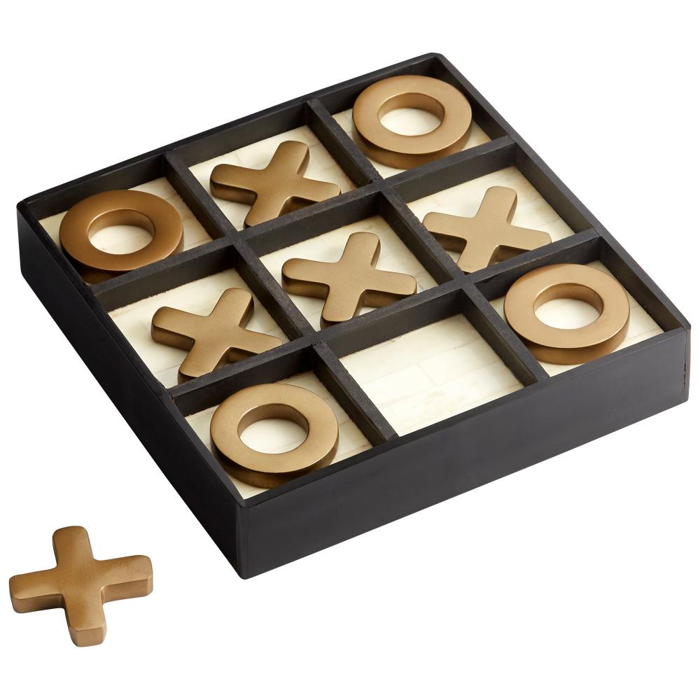 Tic-Tac-Glow Sculpture Black - Gold - White