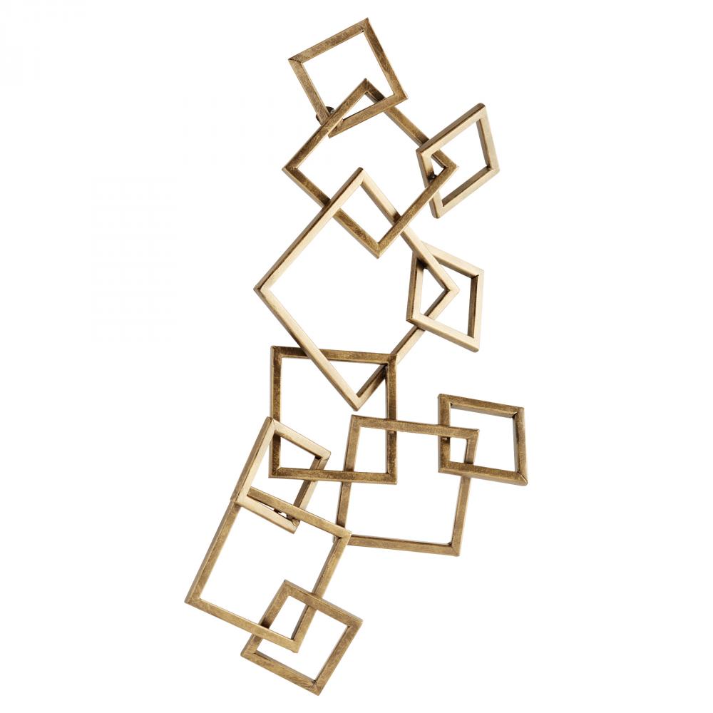 Soft Symphony Wall Decor Antique Brass