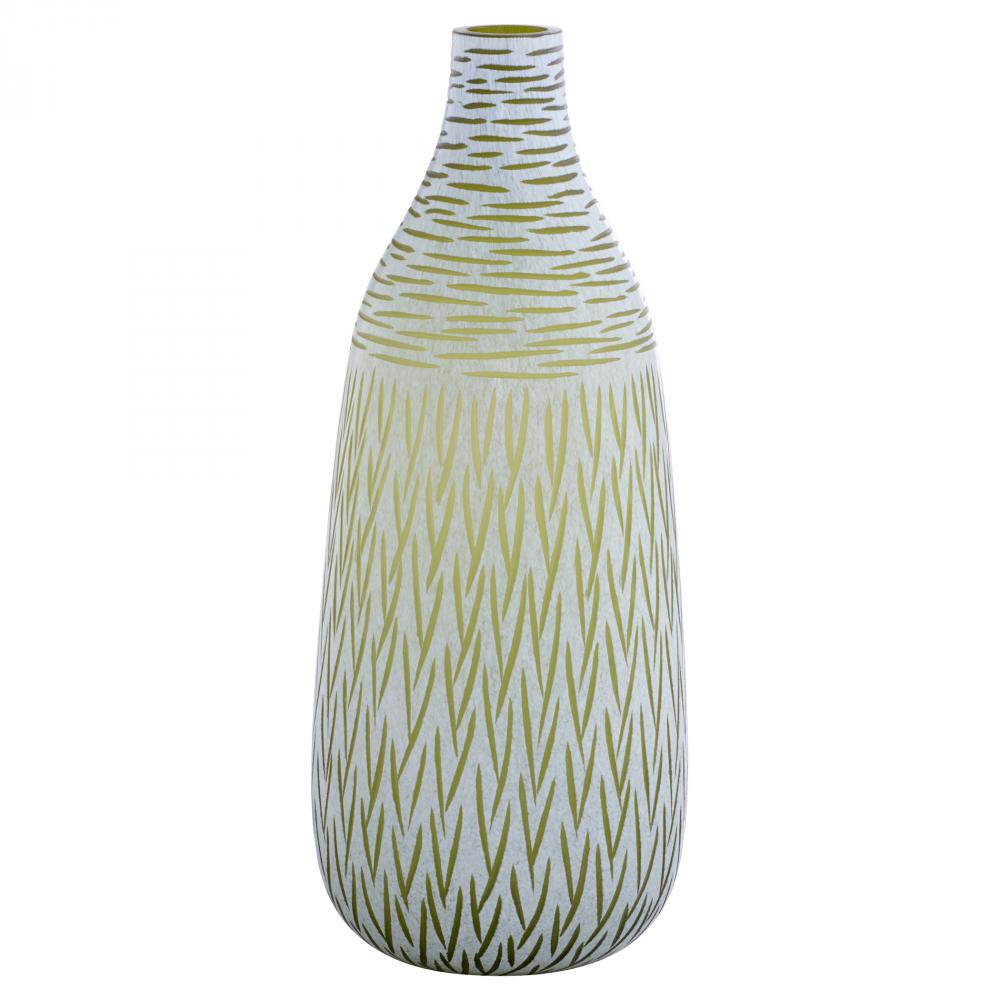 Signo Vase Green White - Large