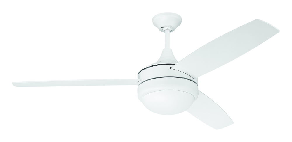 52&#34; Phaze II 3-Blade in White w/ White Blades