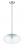 1 Light Large Oval Pendant with Clear Glass