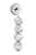 Jackie 4 Light LED Wall Sconce in Polished Nickel