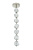 Jackie 7 Light LED Pendant in Polished Nickel
