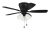 42" Wheeler 3-Light in Flat Black w/ Flat Black/Greywood Blades