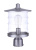 Canon 1 Light Outdoor Post Mount in Satin Aluminum