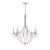 Metro 8 Light Crystal Beads Antique Silver Chandelier