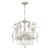 Regis 6 Light Spectra Crystal Olde Silver Chandelier