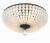 Bella 3 Light Matte Black Semi Flush Mount
