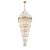 Hayes 31 Light Aged Brass Chandelier