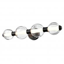DVI DVP34943EB-PUC - Glimme 24&#34; Vanity/Sconce, BK w/pumpkin