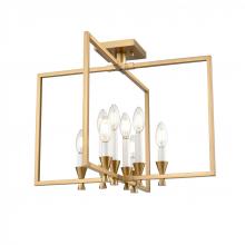 DVI DVP37112BR - Carisbrooke 21&#34; Semi-flush, Brass