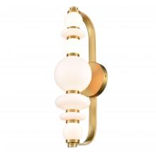 DVI DVP48101BR-TO - Corsair 18&#34; Sconce, Brass w/True Opal Glass