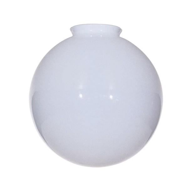 Opal Ball Blown Glass Globe Shade; 14 inch Diameter; 6 inch Fitter; Glossy White