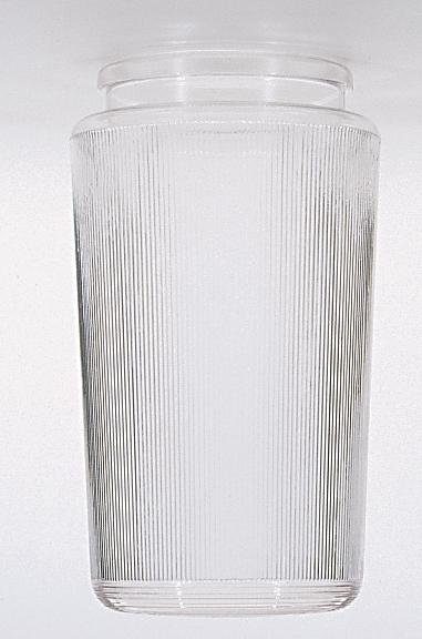 Lexan Prismatic Cylinder; 3-1/4 inch Fitter; 7-1/4 inch Height; 3-3/4 inch Diameter
