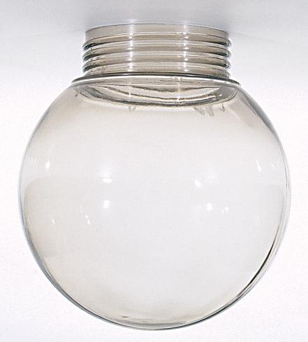 Lexan Smoke Ball; 3-11/64 inch Screw Fitter; 6 inch Diameter