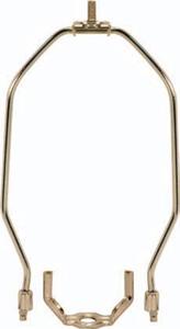 Light Duty Harp; Polished Nickel Finish; 15&#34; Height; 1/8 IP Saddle; 1/4-27 Thread; 125 Carton