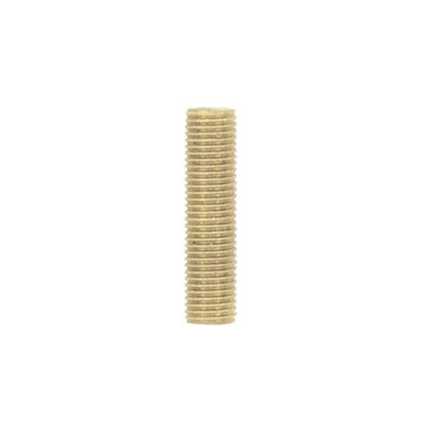1/8 IP Steel Nipple; Yellow Zinc Plated; 4-1/2&#34; Length; 3/8&#34; Wide