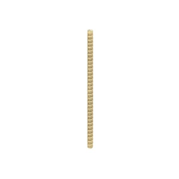 1/8 IP Steel Nipple; Yellow Zinc Plated; 22&#34; Length; 3/8&#34; Wide
