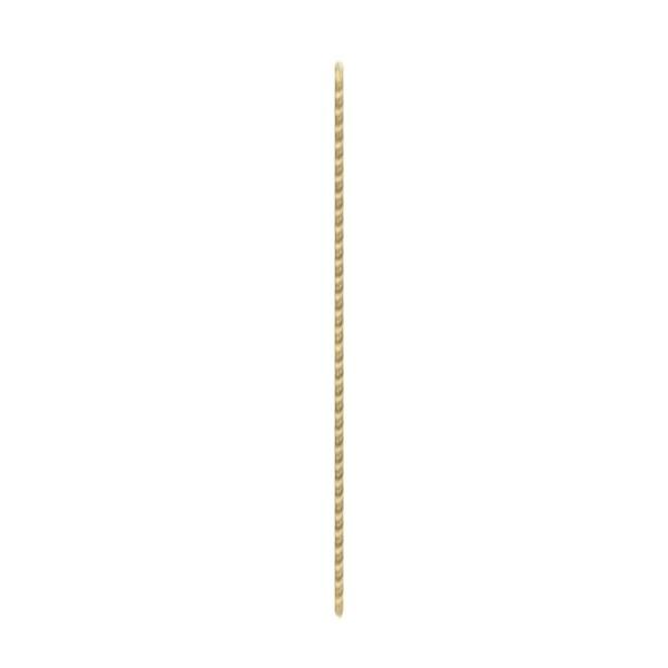 1/8 IP Steel Nipple; Yellow Zinc Plated; 48&#34; Length; 3/8&#34; Wide