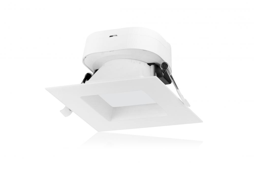 7 watt LED Direct Wire Downlight; 4 inch; 4000K; 120 volt; Dimmable; Square