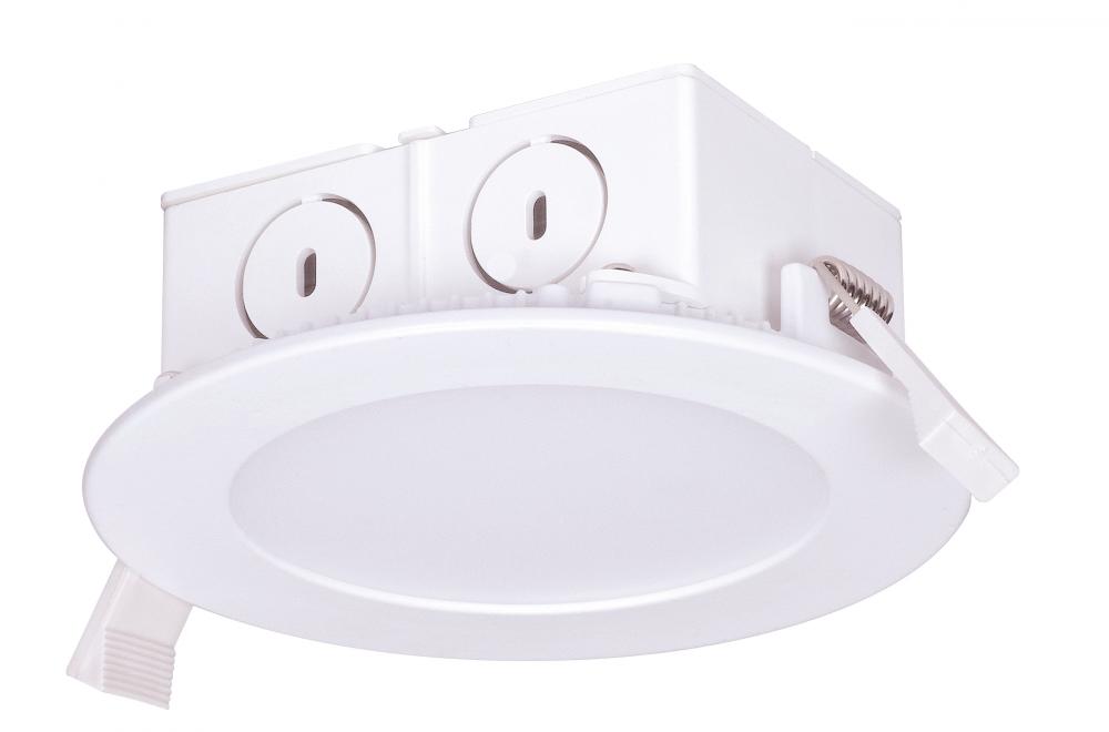 8.5 watt LED Direct Wire Downlight; Edge-lit; 4 inch; 3000K; 120 volt; Dimmable