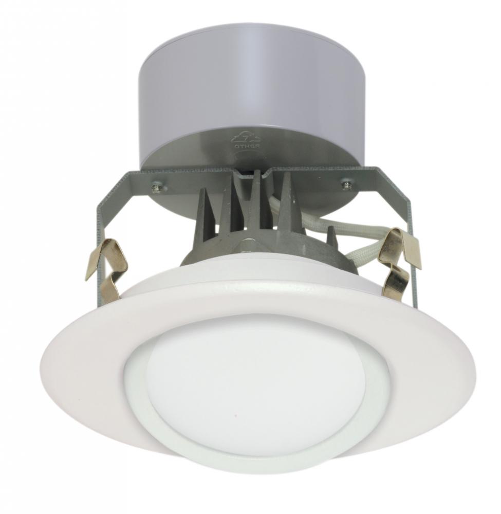 Discontinued - 8 watt LED Directional Downlight Retrofit; 4&#34; Gimbled; 3000K; Medium base; 120