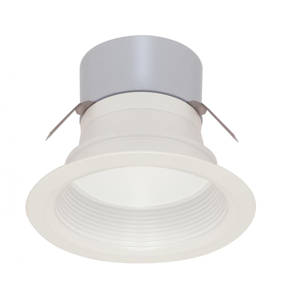 Discontinued - 8 watt LED Downlight Retrofit; 4&#34; Baffle; 3000K; Miniature 2 Pin Round base; 12
