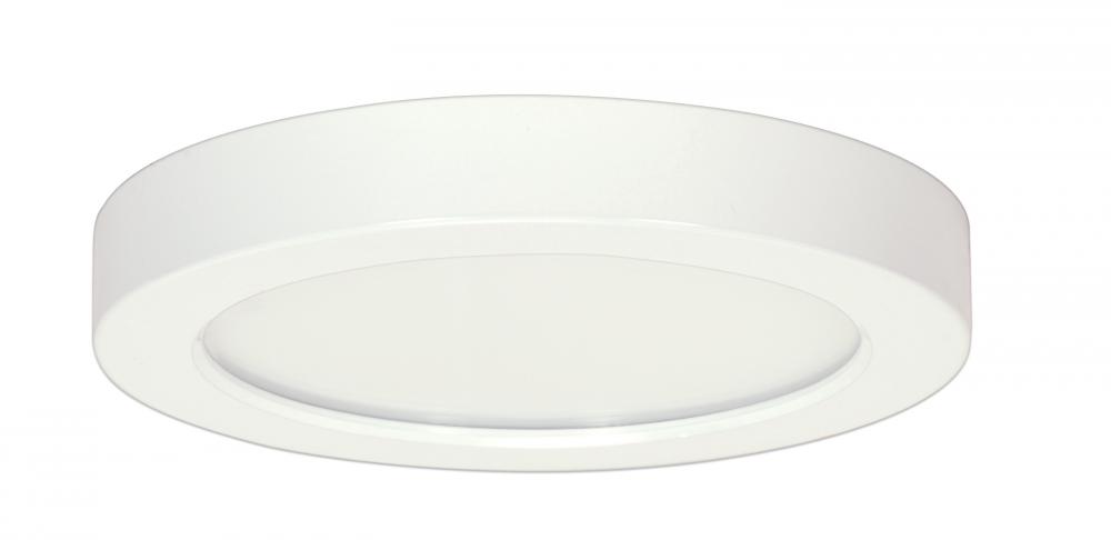 18.5 watt; 9&#34; Flush Mount LED Fixture; 5000K; Round Shape; White Finish; 120 volts